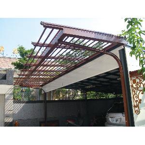 鋁合金木紋花棚架(耐候級)