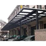 鋁H型鋼構採光罩+白毛玻璃 - 宗霖鋼鋁企業社