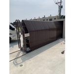 不銹鋼31M伸縮大門 - 光輝金屬工程股份有限公司