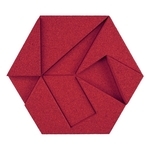 Hexagon有機軟木塊-Red , 應盛實業有限公司