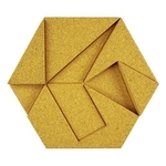 Hexagon有機軟木塊-Yellow , 應盛實業有限公司