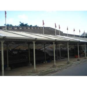 三角渡碼頭帆布,鐵架帆布,伸縮帆布雨棚,新型晴雨棚