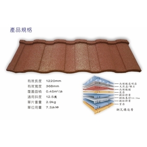 羅馬瓦型-紐西蘭礫晶鋼瓦,喬盛建材股份有限公司