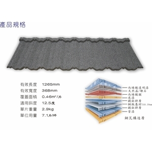 古典瓦型-紐西蘭礫晶鋼瓦,喬盛建材股份有限公司
