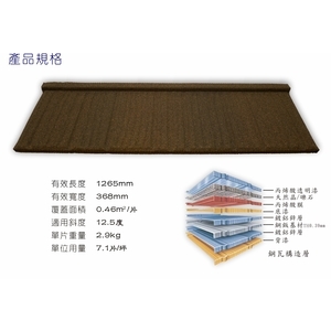 木紋瓦型-紐西蘭礫晶鋼瓦,喬盛建材股份有限公司