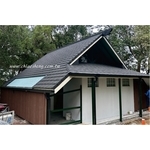 屋頂翻新平板瓦型礫晶石鋼瓦-喬盛建材股份有限公司