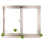 ES-120 九州節能氣密窗 , 鑫雍建築五金有限公司