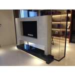 01 IMG_5116 人造雪白銀狐電視牆+底座黑白根-樂業街9樓s - 金篆有限公司