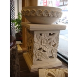 12 DSC04087 白砂岩透雕透光花砵水砵s - 金篆有限公司