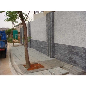 DSC01538 麗晶黑圍牆n安山岩蓋板n612人行道-僑蓮六荷圍牆ss