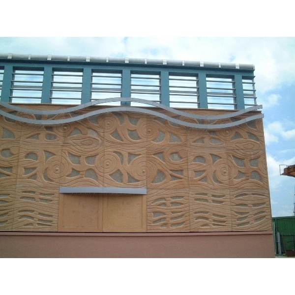 GRC-大型版片類工程-松山機場隔音牆-龍潭元勝股份有限公司