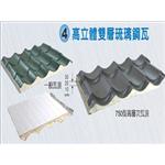 高立體雙層琉璃鋼瓦