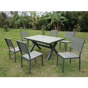 35-1 PT-150B 5尺塑木桌椅組,老貝壳股份有限公司