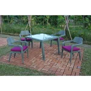 40-4 HT-383 100cm方桌餐椅組,老貝壳股份有限公司