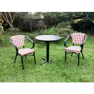 42-5 PT-070R 70cm塑木圓桌椅組,老貝壳股份有限公司