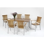 48-2 #97638T 150cm長方桌椅組,老貝壳股份有限公司