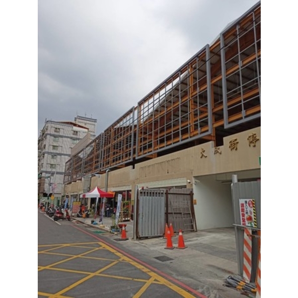 戶外帆布廣告鐵架-草屯鎮大成街停車場增建工程
