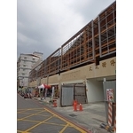 戶外帆布廣告鐵架-草屯鎮大成街停車場增建工程 - 典雅雕塑工程有限公司
