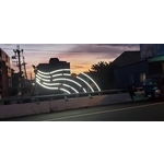 波浪燈箱-草屯鎮市區橋樑光環境景觀改善工程 - 典雅雕塑工程有限公司