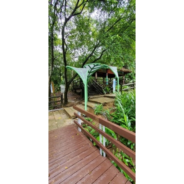 造型拱門-營造土城區原住民族群居原鄉意象生態公園工程