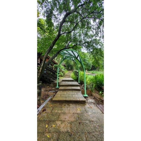 造型拱門-營造土城區原住民族群居原鄉意象生態公園工程