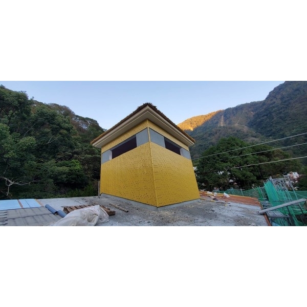 鋁合金仿竹片外牆包覆-108年度東埔國小老舊校舍整建工程