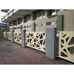 鋁合金雷射雕刻圖騰面板-校園地面修繕工程-典雅雕塑工程有限公司