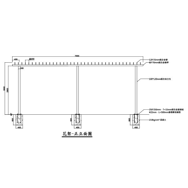 涼亭及棚架-大埤南和社區排水及環境綠美化改善工程