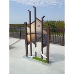 導覽牌-濁水溪許厝寮堤段整體環境改善工程 - 典雅雕塑工程有限公司