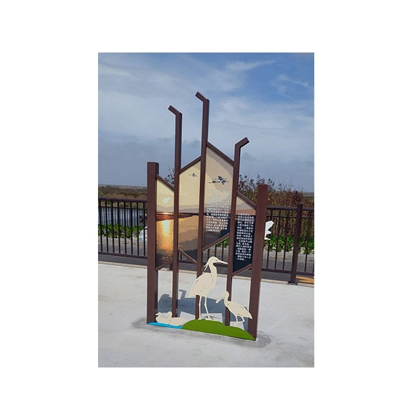 解說牌-濁水溪許厝寮堤段整體環境改善工程