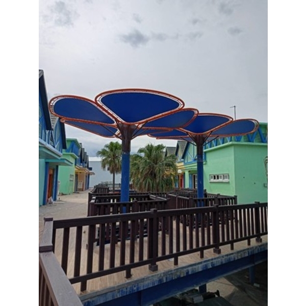 涼亭及棚架-花蓮漁港多功能漁業場館二期整建工程