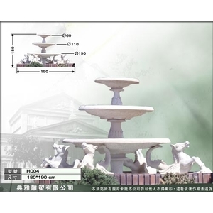 雕塑品水景、水盤