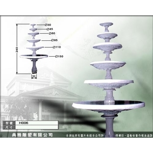 雕塑品水景、水盤