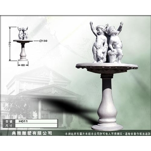 雕塑品水景、水盤