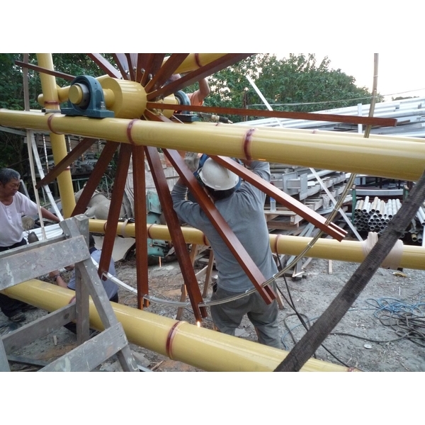 W雲林縣口湖鄉水井社區水車意象