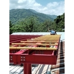 屋頂鋁合金仿竹管 - 典雅雕塑工程有限公司