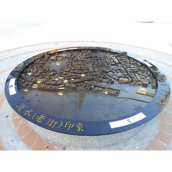 淡水立體指示地圖,典雅雕塑工程有限公司
