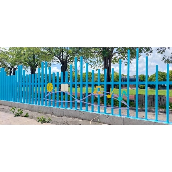 欄杆 109年度充實設施設備-南側圍牆新設工程