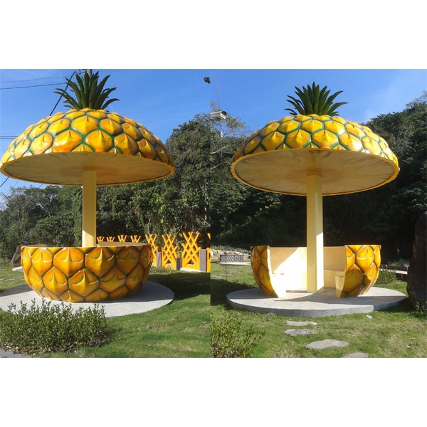 涼亭及棚架-內湖區碧霞宮鳳梨涼亭