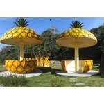 涼亭及棚架-內湖區碧霞宮鳳梨涼亭 - 典雅雕塑工程有限公司