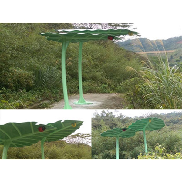 涼亭及棚架-新北市八里區姑婆芋涼亭