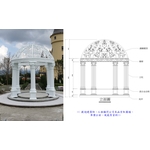 涼亭及棚架-巴洛克涼亭 - 典雅雕塑工程有限公司