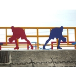 意象-龍井鄉自行車道籃球意象 - 典雅雕塑工程有限公司