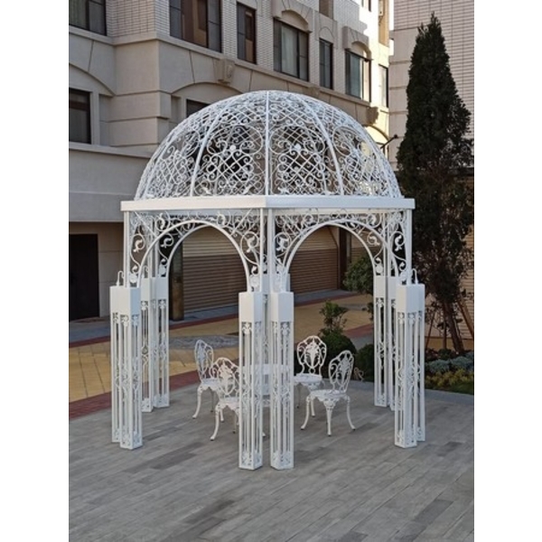 涼亭及棚架-鍛造花涼亭