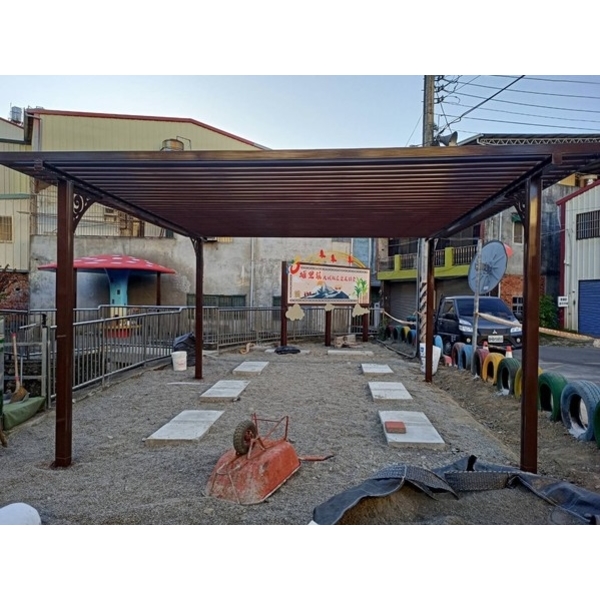 涼亭及棚架-埔里鎮大城里口袋公園修繕工程