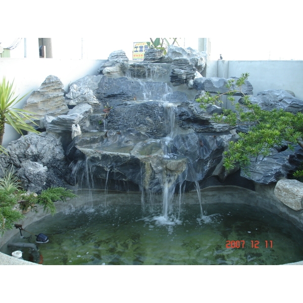 噴泉水池,木榭園藝藝品行