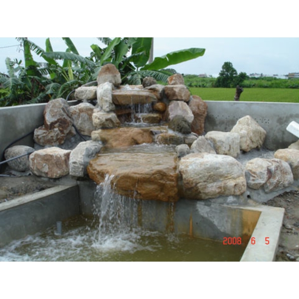 噴泉水池,木榭園藝藝品行