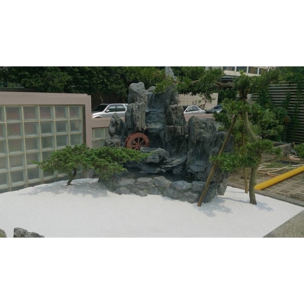 噴泉水池,木榭園藝藝品行