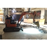 迷你型挖土機施工現場 - 益加工程行