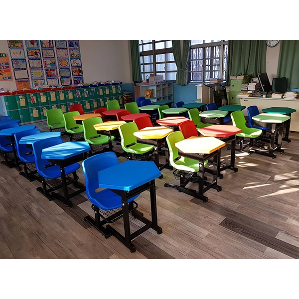 108C-1 學生六角課桌椅(升降式桌腳)-永佳工業有限公司